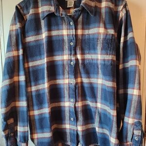 Wrangler Plaid Button Down Shirt